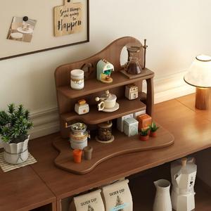 Estante de almacenamiento de escritorio para esquinas de bares de cafeterías, para organizar y guardar vasos de agua, tazas de café y artículos diversos; - Product Image 2