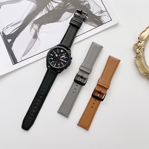 Cinturino in Vera Pelle BEEFLYPOWER per Smartwatch Samsung Huawei Galaxy Watch 3 4 5 Active2 <span class=keywords><strong>GT2</strong></span> <span class=keywords><strong>Pro</strong></span> - Product Image 2