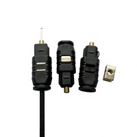 Câble audio numérique à fibre optique TOSLINK, connecteur SPDIF en fibre optique plastique, connecteur audio DVD, connecteur audio TV