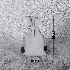 Custom logo Velvet Jewelry Drawstring Pouchexquisite Small Storage Bag for Elegant Packaging Mirror Velvet Drawstring <b>Dust</b> Bags - Product Image 6