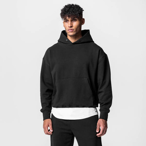 Vente en gros d'usine : Sweat à capuche en coton pour homme, de qualité supérieure, uni, confortable, personnalisable, épais - Product Image 6