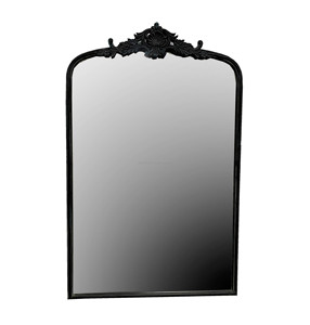 <span class=keywords><strong>Specchio</strong></span> Vintage in Stile Art Déco <span class=keywords><strong>con</strong></span> <span class=keywords><strong>Cornice</strong></span> Larga e Corona Ornamentale in Ferro Dorato Antico - Product Image 4