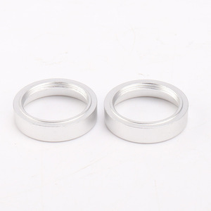 Aluminum <b>Button</b> Cap Ring Metal Round Polished Nickel-Free For Hardware Accessories - Product Image 2
