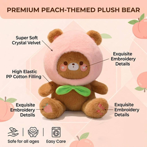 Personalizzabile morbido orsacchiotto di peluche zaino carino personalizzato peluche peluche pezza maglia Super morbida borsa - Product Image 3