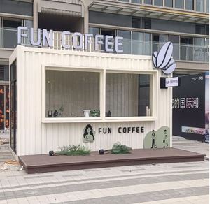 Xách tay Ý tưởng thiết kế thương mại bằng gỗ cà phê ngoài trời uống đứng thức ăn nhanh đặt hàng container hộp giỏ hàng kiosk - Product Image 2