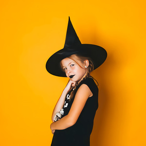 Chapeau de <span class=keywords><strong>sorcier</strong></span> noir Cosplay bon marché chapeau de sorcière classique en fibre de polyester solide pour le <span class=keywords><strong>maquillage</strong></span> de fête - Product Image 6