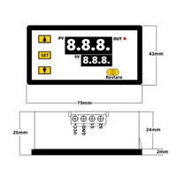 Controlador de temperatura digital W3230, termostato con pantalla LED de 12V 12V, 24V, 20A, con instrumento de Control de calefacción/refrigeración