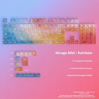Personnalisable Iridescent Misty Rainbow Transparent PC Matériel Original Hauteur DIY Personnalités Mécanique Clavier Keycaps