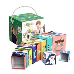 Ept trẻ em giáo dục Montessori đồ chơi 10pcs động vật làm tổ và xếp chồng Khối Xếp Chồng Đồ chơi - Product Image 5