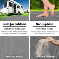 Imperméable lavable PVC caravane annexe tapis de sol motif Camping tapis pour extérieur plage maison voiture en PVC