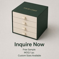 Boîte cadeau à plusieurs niveaux vert forêt profond, impression personnalisée, rigide, robuste, recyclable, de qualité supérieure, vente en gros, directement de l'usine
