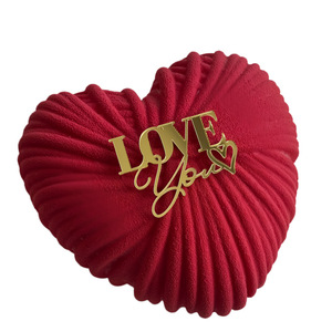 Décoration de gâteau et ornement de table de dessert en acrylique style Ins, motif cœur 'Je t'aime' pour le <span class=keywords><strong>Festival</strong></span> Qixi et la Saint-Valentin - Product Image 5