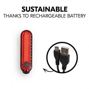 Promotional Gift COB LED Bike Tail <b>Light</b> Custom Logo <b>USB</b> <b>Rechargeable</b> 4 Modes High Brightness Universal Seatpost Safety Lamp - Product Image 2