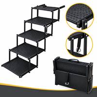 Rampe pour chien pour lit et SUV, escalier pour animaux de compagnie à 5 marches pour coffre de voiture avec marches larges et texturées pour petits chiens seniors, maison et voyage, OEM ODM