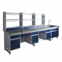 Mobilier de laboratoire Tables de laboratoire Banc de travail central Table de laboratoire avec armoire