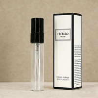 Nouveau produit – Flacons vaporisateurs miniatures en verre transparent rechargeables de 2 ml, 3 ml, 5 ml, 10 ml avec pompe, pour échantillons de parfum à brume fine