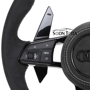 Volante SOON TODA para <span class=keywords><strong>Audi</strong></span> - Compatible con A3/A4/A5, Acabado de Fibra de Carbono, Empuñadura de Cuero, Diseño Deportivo, Duradero y Fácil de Instalar - Product Image 5
