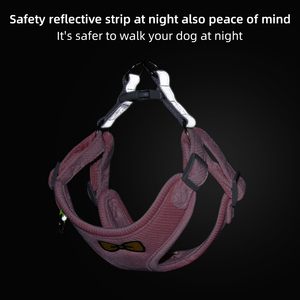 Arnés Ultra Suave para Perro con Ajuste de 4 Puntos, Conjunto de Arnés y Chaleco para Mascotas, Cómodo y Moderno para Paseos Diarios, Accesorios para Mascotas - Product Image 4