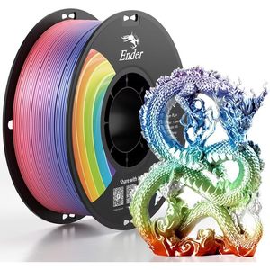 Filamento Ender Rainbow PLA Plus de 1.75mm, 1kg, Multicolor, Filamento de Plástico para Impresora 3D - Product Image 1