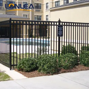 Factory direct aluminum private garden fence aluminum pool fence