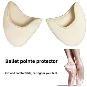 Coussinets de protection pour pointes de chaussons de ballet, embouts en tissu doux pour soulager la douleur et prévenir les ampoules pour les danseurs - Product Image 1