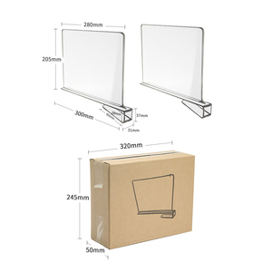 2-mảnh Acrylic kệ với Brochure chủ tách Tủ lưu trữ tổ chức kho nhựa Divider cho tủ quần áo - Product Image 3