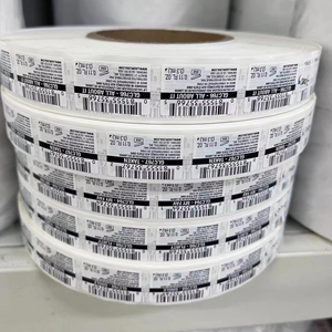 Nhãn tùy chỉnh Vinyl mã vạch nhãn dán CuộN bóng với chất kết dính vĩnh viễn cho các tính năng đóng gói biến số sê-ri - Product Image 1