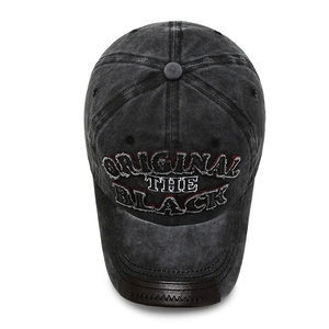 2025 Fábrica al por mayor personalizado Unconstructred 6 Panel Cap Classic Cotton Ajustable Cap Dad Hat - Product Image 3