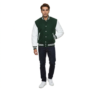 High Quality Letterman Varsity <b>Jackets</b> Wool Body Genuine Leather Sleeves Winter Wear <b>Smart</b> Stylish Varsity <b>Jacket</b> <b>for</b> <b>men</b> - Product Image 1
