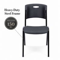 Chaise de location commerciale empilable, respectueuse du sol, antirouille, avec revêtement en poudre, pour restaurants, mariages, hôtels, salles d'attente, centres de villégiature
