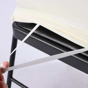 Housses de Chaise Extensibles Universelles Noires et Blanches, 1 Pièce, Unies, en Spandex Polyester, Protection pour Chaise Pliante, Salon, Mariages, Plage - Product Image 6