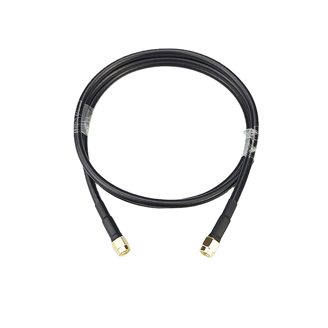 RP SMA Male to SMA Male 0.5 Meter 50ohm Coaxial Cable RG174/LMR195 Custom Length for Telecom Communication