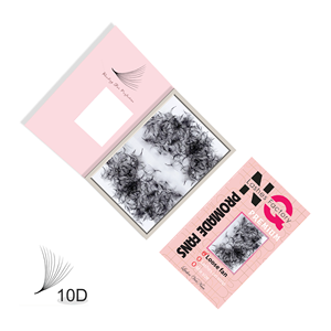 Extensions de cils NQ Eyelash Factory JC23 en forme de Y, 2D, entrecroisées, naturelles, épaisses, en soie cachemire, faites à la main, sans cruauté, 6-15 mm, 100 - Product Image 5