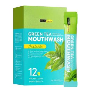 Bain <span class=keywords><strong>de</strong></span> bouche liquide sans <span class=keywords><strong>alcool</strong></span> Wellon, format voyage portable, 10 ml * 20 pièces, saveurs menthe, citron, pêche, à <span class=keywords><strong>base</strong></span> <span class=keywords><strong>de</strong></span> fruits, rafraîchissant - Product Image 2
