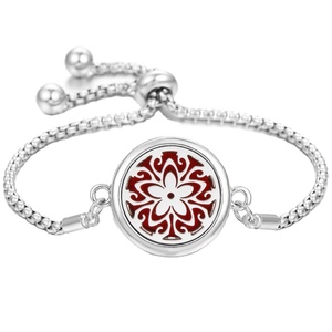 Bracelet diffuseur d'huiles essentielles en acier inoxydable réglable pour aromathérapie - Product Image 3