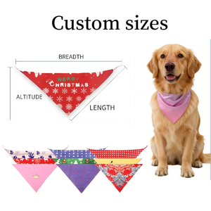 Bandana mignon pour chien, foulard triangulaire réglable pour animaux de compagnie, bavoirs doux et respirants pour chiens de petite, moyenne et grande taille, accessoires de mode pour chiots - Product Image 2