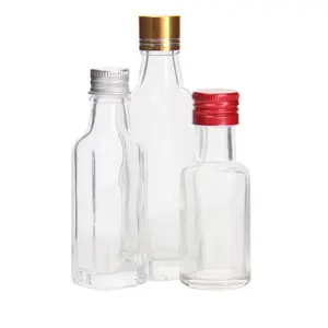 ガラスディスペンサージュース Suppliers-0.5オンス1オンス2オンス4オンス8オンス16オンスクリアアンバーローション飲料ポンプスプレーボストンラウンドエッセンシャルオイルドロッパージュース用ガラス瓶
