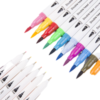 Marqueurs d'art effaçables en plastique souple à double extrémité Artriink, ensemble de stylos à aquarelle pour enfants