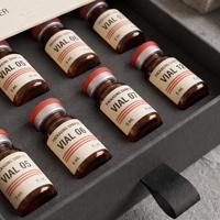 Boîte rigide rouge personnalisée pour éponge de peptides avec impression offset