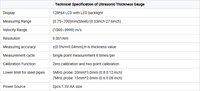 Factory Price High Precision Pipe Ultrasonic Thickness Gauge 5HZ Probe Measuring Device with 1 Year Warranty IP55 Protection
