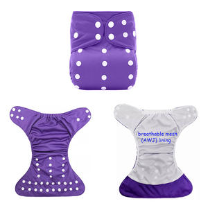 Moderne wieder verwendbare Stoff windel windeln Wasch bare Baby taschen windel mit atmungsaktivem Netznetz AWJ Futter Bauch platte Gedruckte Funktion - Product Image 1