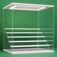 Original usine objets de collection LED lumières Figure clair mur modèle boîte support acrylique jouet voiture vitrine