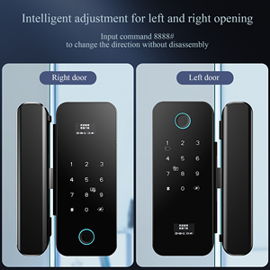 Cerradura Digital Inteligente Tuya para Puerta de Vidrio con Huella Dactilar, Tarjeta, Llave, Desbloqueo por Aplicación, Tarjeta de Memoria y Almacenamiento en la Nube - Product Image 4