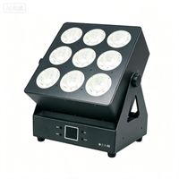 Projecteur mural LED COB RGBW STSLITE-9x50W, 9 yeux, matrice LED, lumière de scène DMX pour mariage, événement, club