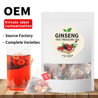 Thé aux cinq trésors au ginseng, directement de l'usine, mélange d'herbes santé, sachets de thé, thé naturel pour les reins, thé pour améliorer l'énergie et la vitalité masculine