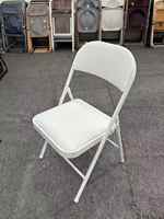 Chaise pliante commerciale d'extérieur en métal empilable pour la restauration, idéale pour les mariages et événements – Vente en gros usine