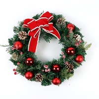 Guirlande Artificielle Délicate 60 cm avec Pommes de Pin et Baies Blanches pour Décoration de Noël 2026, Idéale pour la Maison et les Fêtes