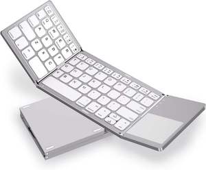 Nouveau clavier Bluetooth portable mini pliable à trois volets OEM, clavier espagnol pliable, clavier Bluetooth russe avec pavé tactile - Product Image 1