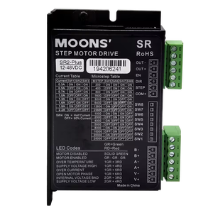 ตัวควบคุมมอเตอร์แบบไฮบริด 2 เฟส รุ่น SR2 SR2-Plus ของ MOONS สำหรับมอเตอร์ NEMA23 ขนาด 17 มม. - Product Image 4