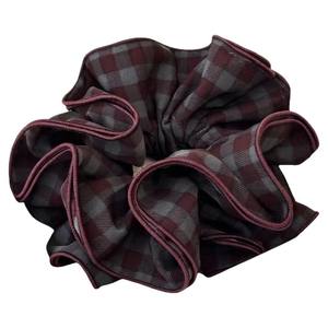 Coleteros de Tela de Cuatro Capas de Lujo para Mujeres y Niñas, Coleteros con Patrón a Cuadros en Oferta, Lazos para el Cabello con Agarre Seguro - Product Image 5